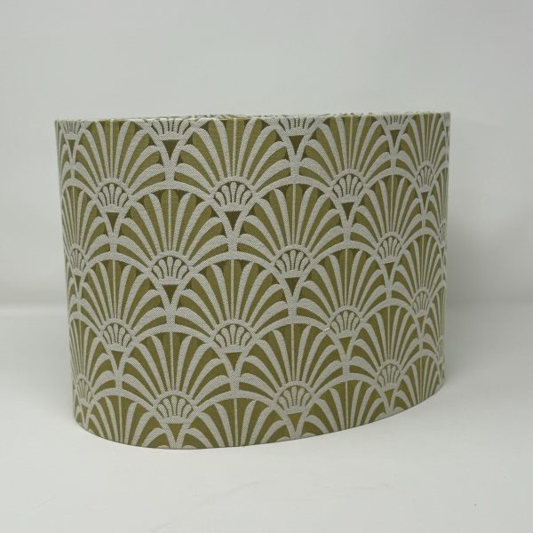Zellige 2oval lampshade in mustard/gold by Fait par Moi