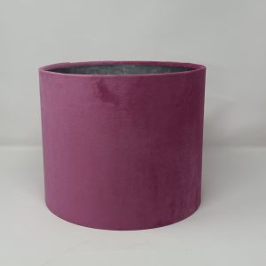 Hot Pink velvet handmade drum lampshade by Fait par Moi