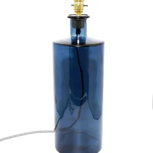 46cm Tall Frances Lamp Petrol Blue