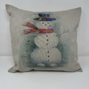 Snowman Christmasn Cushion handmade by Fait par Moi