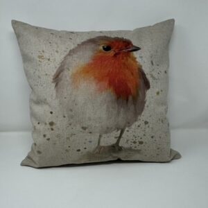 Robin Christmas Cushion handmade by Fait par Moi