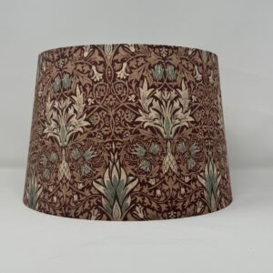 Red Snakeshead empire shade in a William Morris design by Fait par Moi