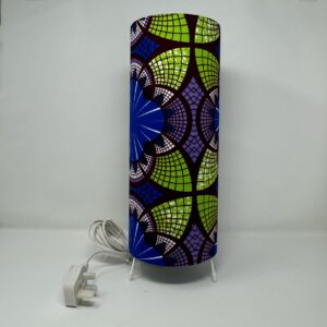 Vibrant African Wax Print table lamp by Fait par Moi