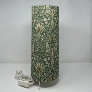 William Morris Snakeshead green table lamp by Fait par Moi